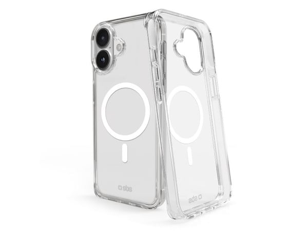 SBS Light Mag, Etui, Apple, iPhone 16, 15,5 cm (6.1"), Gjennomsiktig