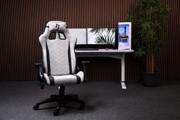 Arozzi Avanti Soft Fabric - Gaming Chair - Light Grey