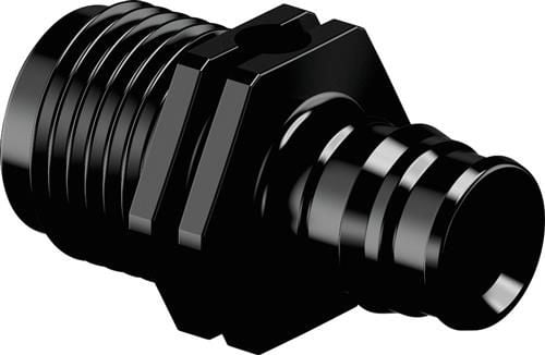 Uponor Q&E overgangsnippel PPSU sort 20 mm x 3/4"