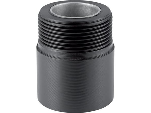 50 mm x 1.1/4" Overgang udvendig gevind sort PEH Geberit