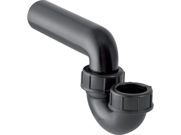 40 x 50 mm P-vandlås sort PEH Geberit