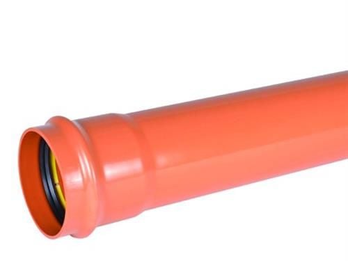 Wavin 315 x 3000 mm PVC-kloakrør m/muffe, klasse S SN8, EN 1401