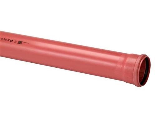 PVC-kloakrør 315x3000mm SN8 - enkeltlagsrør, EN1401. Uponor