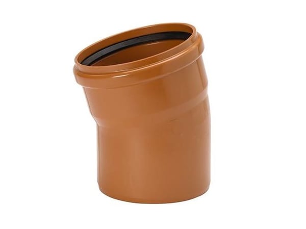 Uponor 315 mm 15 gr. PVC-kloakbøjning