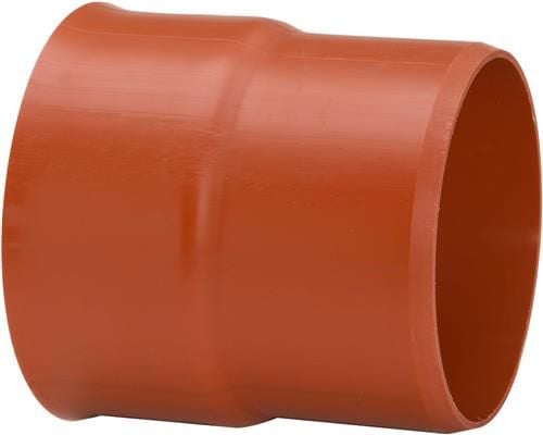 Uponor Double 400 mm PP-overgang t/glat muffe, u/gummiring