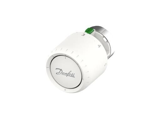 DANFOSS Aveo Huoltotermostaatti, jossa on sisäänrakennettu anturi. Asetusalue 7-28°C, pakkassuojaus