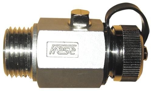 FRESE rörkoppling 1/2" DN15 nippel/nippel med slutmuff rostfri