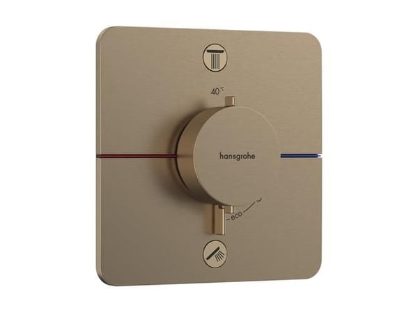 Termostat indb Select Q 2/udtag b/bronze