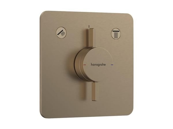 Termostat indb Duoturn Q 2/udtag b/bronz