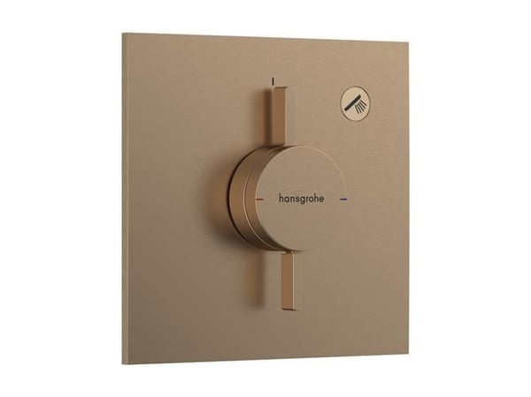 Termostat indb Duoturn E 1/udtag b/bronz