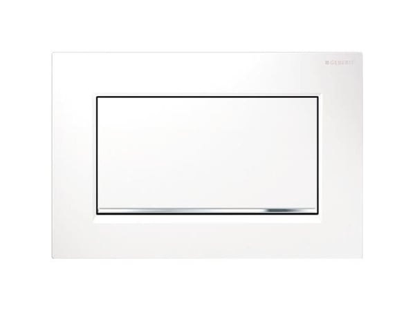 Geberit 115.893.KJ.1, Skylleplate, Hvit, Kromfarget, Geberit, 246 mm, 12 mm, 164 mm