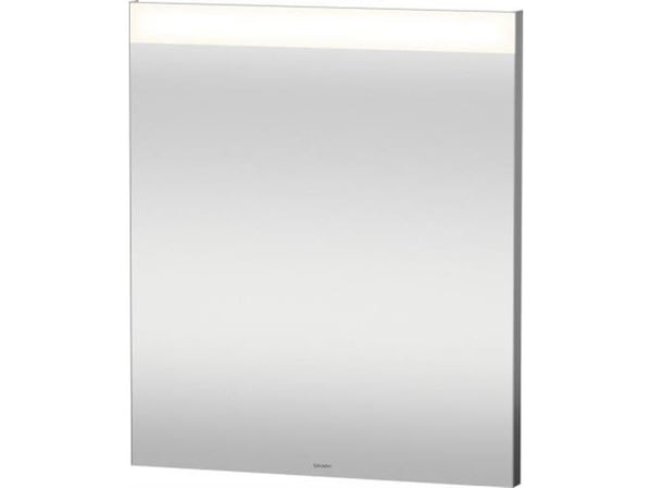 Duravit Spejl m LED lys 60x70 - 3,5cm dyb lysfelt øverst, ekstern kontakt, 4000 Kelvin, 8 W