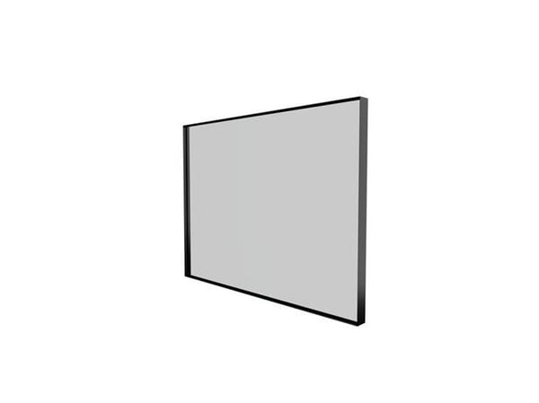 Sanibell Basicline spejl 80x60cm, mat sort aluramme
