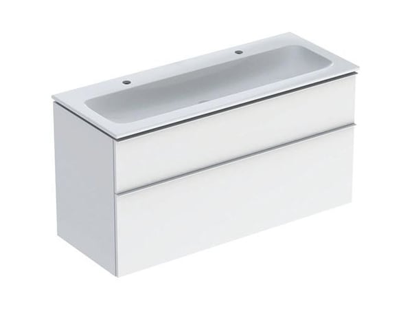 Møbelsæt iCon smal 2skuf 120x63 hvid hgl