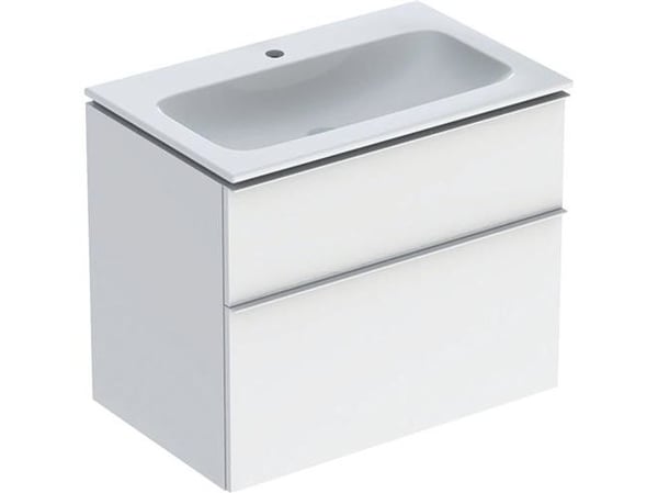 Møbelsæt iCon smal 2 skuf 75x63 hvid/k m