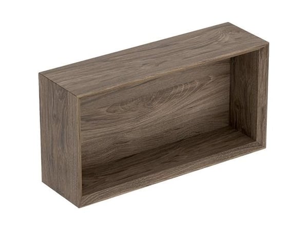 Väggbox iCon rektangulär nöd trästruktur