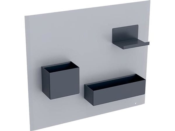 magnettavle m/kasser mat/sand-gr/mat/lav