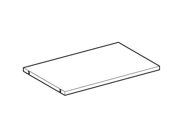 Hylde t/underskab t/håndvask hvid B=65cm