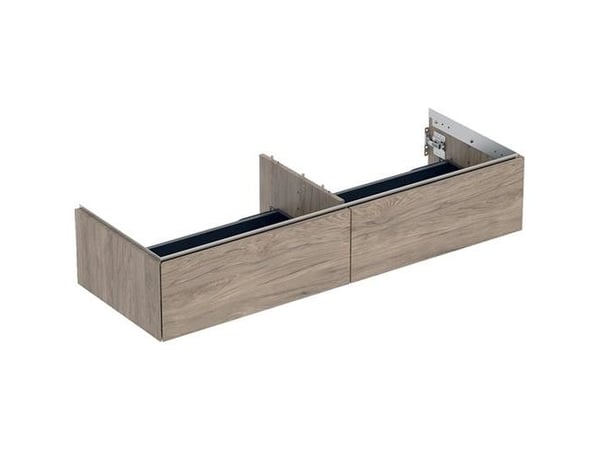 Underskab ONE 2 skuf 133,2x26,6x47 nødde