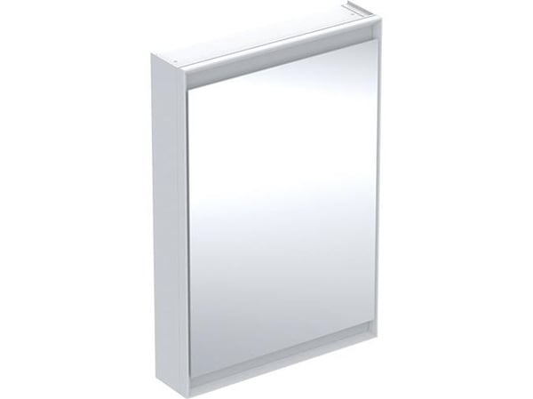 Spejlskab ONE 1 låge 90x60x15 hvid LED v