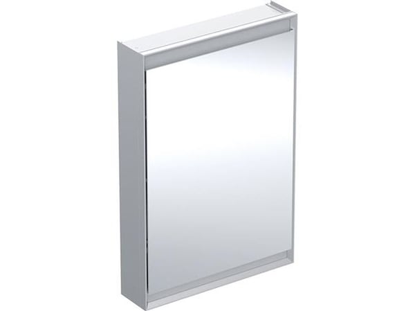 Spejlskab ONE 1 låge 90x60x15 alu LED v