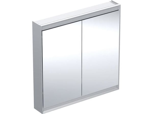 Spejlskab ONE 2 låg 90x90x15 aluminium
