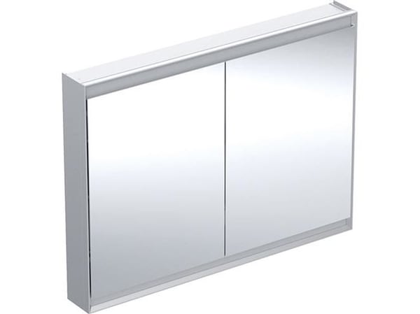 Spejlskab ONE 2 låg 90x120x15 aluminium