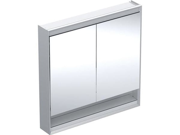 Spejlskab ONE 2 låg/hyld 90x90x15 alu