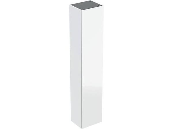 Højskab 1 låge 36x180cm hvid/glas