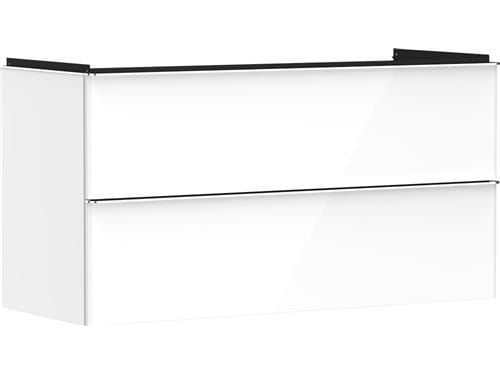 Underskab Xelu Q 1180x475mm 2 skuf hvid