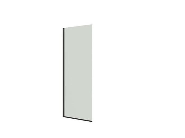 Dansani D91-03 fast væg 197,5 x 87-89 cm sort/klart glas
