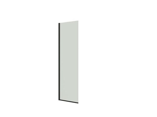 Dansani D71-03 fast væg 197,5 x 67-69 cm sort/klart glas