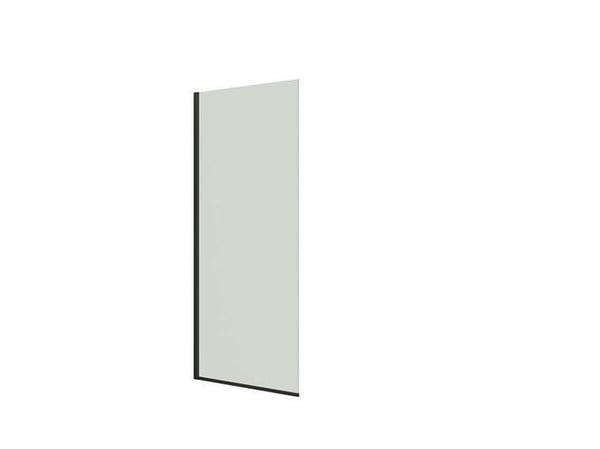 Dansani D101-03 fast væg 197,5 x 97-99 cm sort/klart glas