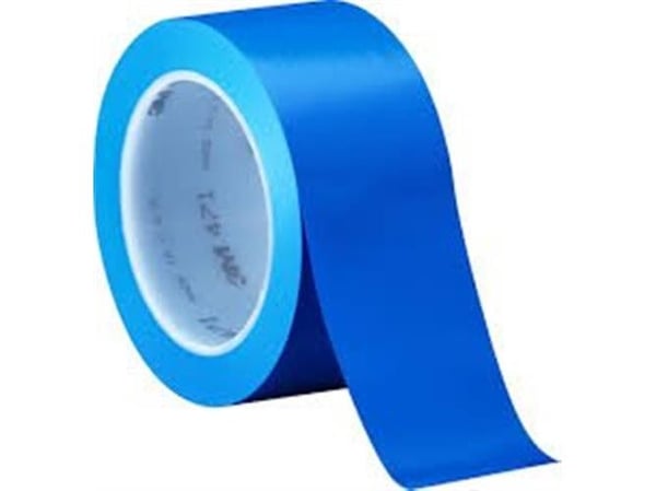 3M 471BL50, 1 stykker, Blå, Silikon/gummi, 32,9 m, 50,8 mm, 0,13 mm