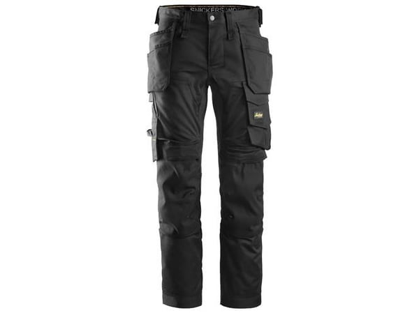 SNICKERS WORKWEAR AllroundWork 6241 stretch buks med hylsterlommerr Str: 52 sort