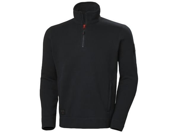 Kensington fleece 72251 halv dragkedja svart L