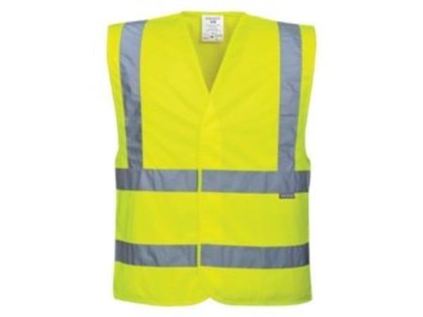 Hi-Vis vest m/skulderrefleks gul str L/XL kl 2