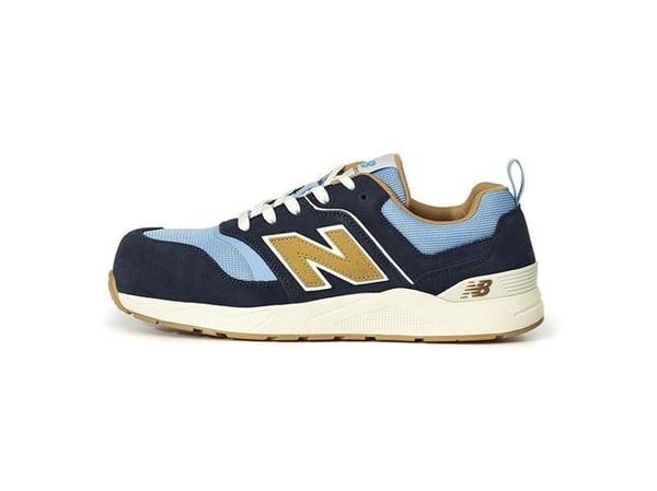 New Balance sik. Sko str. 45 - Elite Lite Blue/Coffee, åndbar, blød mellemsål, med snørre