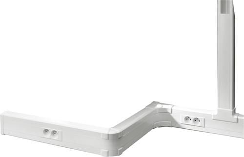 Kliksystem Endestykke 50x105 Hvid