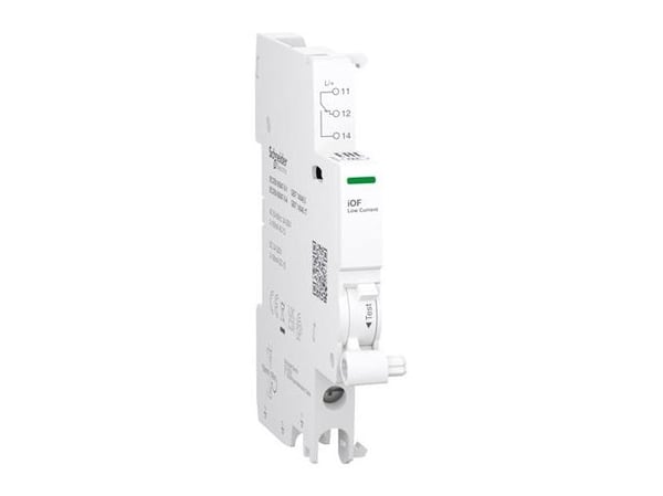 SCHNEIDER ELECTRIC Acti9 Signaalikosketin iOF 1OC 2mA - 100mA iC60 RCBO:lle, iC40, iCV40 ruuviliitinkanta, 24...230V AC & 24...220V DC:lle