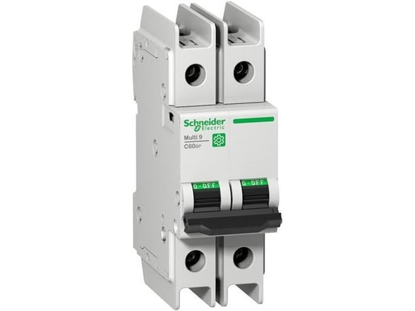 SCHNEIDER ELECTRIC Automatsikring Multi9 C60bp 2P C-karakteristik 4A 480Y/277V UL489