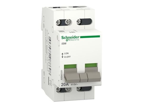 Schneider Electric A9S60320, Ledningsadskiller, Hvid, IP4X, 36 mm, 70 mm, 77 mm