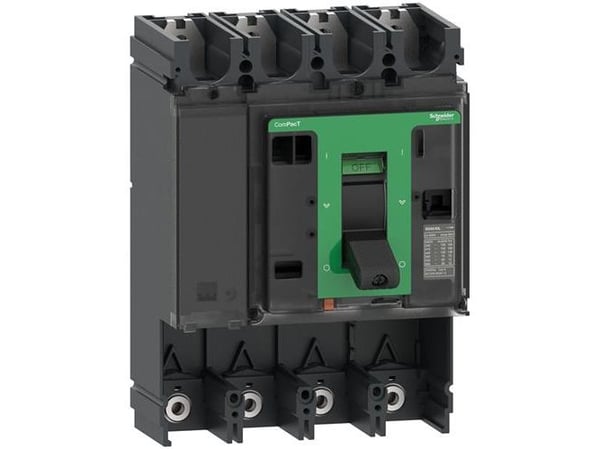 SCHNEIDER ELECTRIC Katkaisija ilman virtarelettä, Compact NSX630F, 36 kA 415 VAC 50/60 Hz, 630 A, 4 napaa