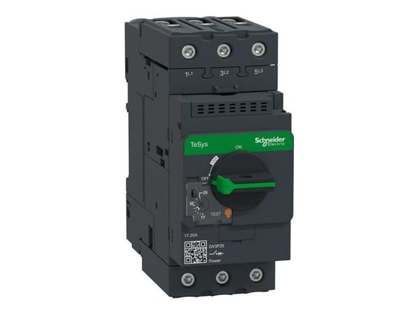 Schneider Electric GV3P25, Moottorin käynnistin, Musta, 50/60 Hz, -20 - 60 °C, -40 - 80%, 55 mm