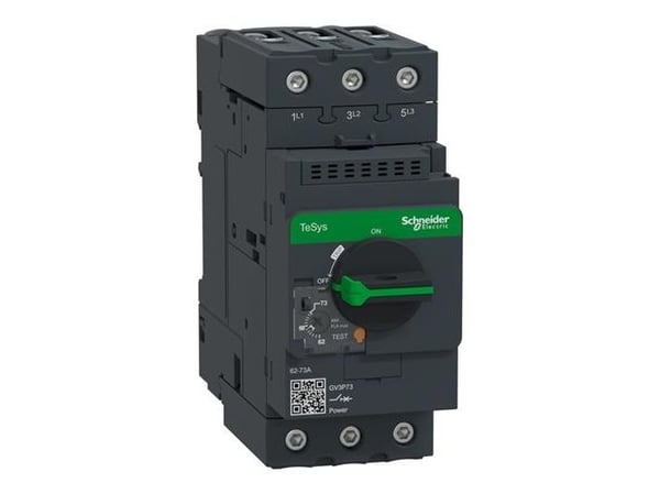 Schneider Electric GV3P73, Motorstartare, Svart, 50/60 hz, -20 - 60 ° C, -40 - 80%, 55 mm