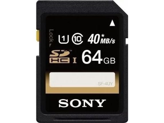 Sony SF64U, 64 GB, SDHC, Klass 10, UHS-I, 90 MB/s, Svart