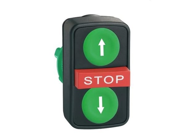 Schneider Electric XB5, Nappi, Vihreä, IP67, IK05, 23 g, 24 g