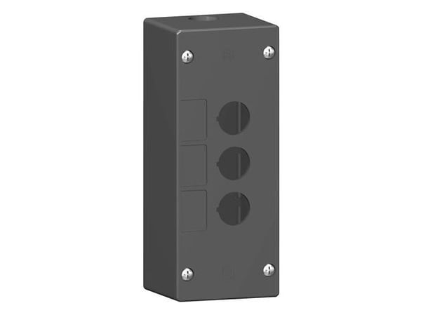 Trykknapbox tom m/3 hul aggresivt miljø