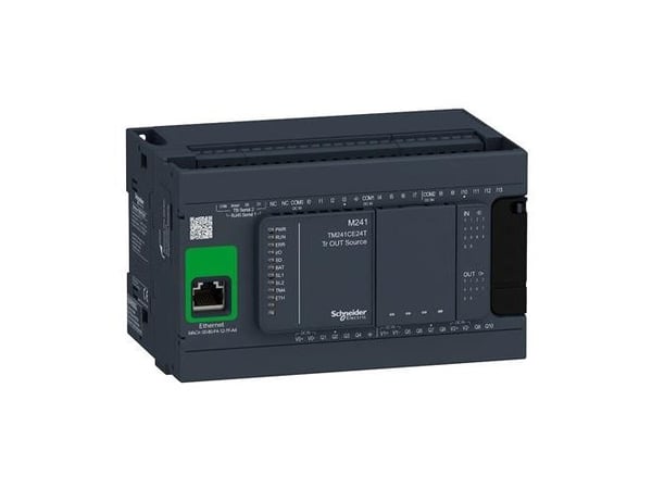 TM241 PLC-viestintä Ethernet, WEB-palvelin ja Modbus, tulot 14, lähdöt 10 PNP, syöttö 24 VDC