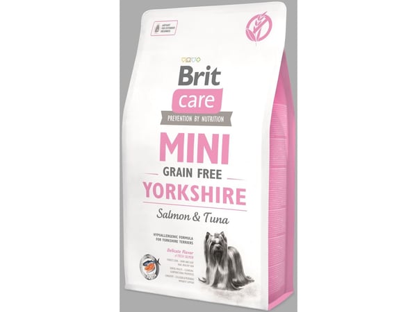 Brit Care Mini Grain Free Yorkshire, Adult, Yorkshire terrier, Laks, Tunfisk, 2 kg